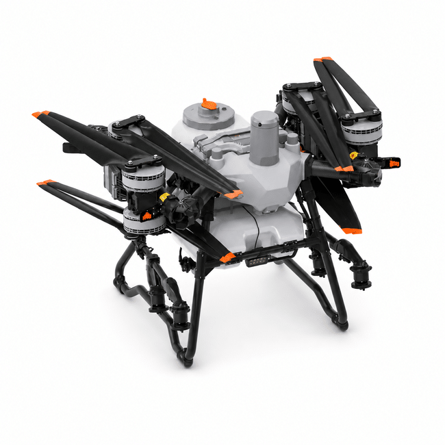 DJI Agras T55 plegado para facilitar su transporte y almacenamiento